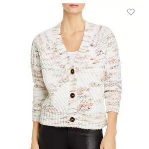 AQUA from Bloomingdale’s | Mixed Rib Marled Knit Cardigan | Size Medium